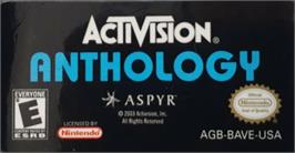 Top of cartridge artwork for Activision Anthology on the Nintendo Game Boy Advance.