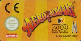 Top of cartridge artwork for Aero the Acro-Bat: Rascal Rival Revenge on the Nintendo Game Boy Advance.