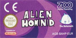 Top of cartridge artwork for Alien Hominid on the Nintendo Game Boy Advance.
