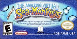 Top of cartridge artwork for Amazing Virtual Sea-monkeys, The on the Nintendo Game Boy Advance.