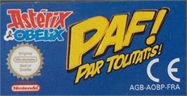 Top of cartridge artwork for Asterix & Obelix - Bash Them All! on the Nintendo Game Boy Advance.
