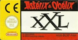 Top of cartridge artwork for Astérix And Obélix Xxl on the Nintendo Game Boy Advance.