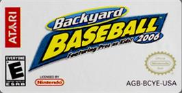 Top of cartridge artwork for Backyard Basketball 2007 on the Nintendo Game Boy Advance.