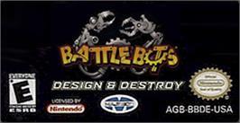 Top of cartridge artwork for BattleBots: Design & Destroy on the Nintendo Game Boy Advance.