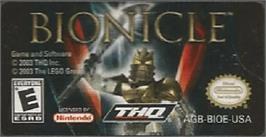 Top of cartridge artwork for Bionicle on the Nintendo Game Boy Advance.