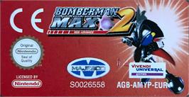 Top of cartridge artwork for Bomberman Max 2: Red Advance on the Nintendo Game Boy Advance.