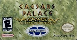Top of cartridge artwork for Caesars Palace Advance - Millennium Gold Edition on the Nintendo Game Boy Advance.