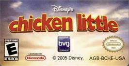 Top of cartridge artwork for Chicken Little on the Nintendo Game Boy Advance.