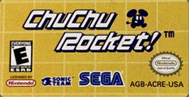 Top of cartridge artwork for ChuChu Rocket on the Nintendo Game Boy Advance.