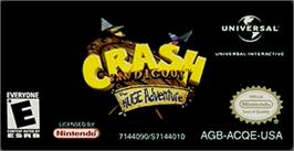 Top of cartridge artwork for Crash Bandicoot: The Huge Adventure on the Nintendo Game Boy Advance.