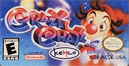 Top of cartridge artwork for Crazy Chase on the Nintendo Game Boy Advance.