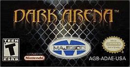 Top of cartridge artwork for Dark Arena on the Nintendo Game Boy Advance.