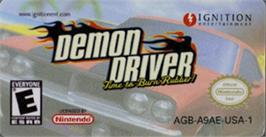 Top of cartridge artwork for Demon Driver: Time to Burn Rubber on the Nintendo Game Boy Advance.