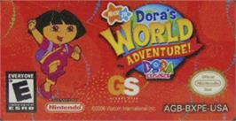Top of cartridge artwork for Dora The Explorer - Dora's World Adventure! on the Nintendo Game Boy Advance.