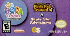 Top of cartridge artwork for Dora The Explorer Double Pack on the Nintendo Game Boy Advance.