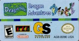 Top of cartridge artwork for Dragon Tales - Dragon Adventures on the Nintendo Game Boy Advance.