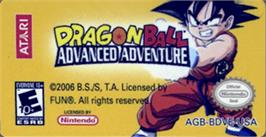 Top of cartridge artwork for Dragonball: Advanced Adventure on the Nintendo Game Boy Advance.