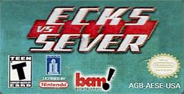 Top of cartridge artwork for Ecks vs. Sever on the Nintendo Game Boy Advance.