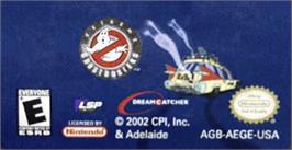 Top of cartridge artwork for Extreme Ghostbusters - Code Ecto-1 on the Nintendo Game Boy Advance.