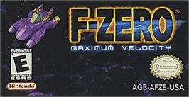 Top of cartridge artwork for F-Zero: Maximum Velocity on the Nintendo Game Boy Advance.