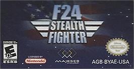 Top of cartridge artwork for F24 Stealth Fighter on the Nintendo Game Boy Advance.