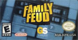 Top of cartridge artwork for Family Feud on the Nintendo Game Boy Advance.