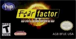 Top of cartridge artwork for Fear Factor Unleashed on the Nintendo Game Boy Advance.