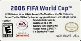 Top of cartridge artwork for Fifa World Cup - Germany 2006 on the Nintendo Game Boy Advance.