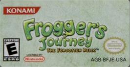 Top of cartridge artwork for Frogger's Journey: The Forgotten Relic on the Nintendo Game Boy Advance.