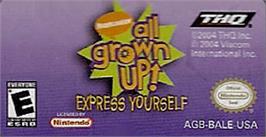 Top of cartridge artwork for Game Boy Advance Video - All Grown Up! - Volume 1 on the Nintendo Game Boy Advance.