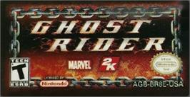 Top of cartridge artwork for Ghost Rider on the Nintendo Game Boy Advance.