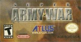 Top of cartridge artwork for Glory Days - The Essence of War on the Nintendo Game Boy Advance.