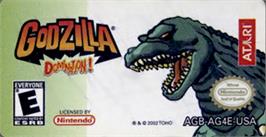 Top of cartridge artwork for Godzilla: Domination on the Nintendo Game Boy Advance.