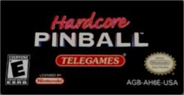 Top of cartridge artwork for Hardcore Pinball on the Nintendo Game Boy Advance.
