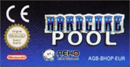 Top of cartridge artwork for Hardcore Pool on the Nintendo Game Boy Advance.