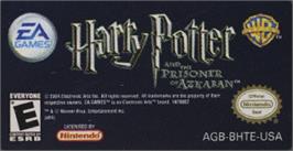 Top of cartridge artwork for Harry Potter and the Prisoner of Azkaban on the Nintendo Game Boy Advance.