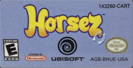 Top of cartridge artwork for Horsez on the Nintendo Game Boy Advance.