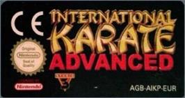 Top of cartridge artwork for International Karate Advanced on the Nintendo Game Boy Advance.