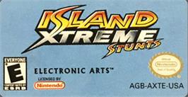 Top of cartridge artwork for Island Xtreme Stunts on the Nintendo Game Boy Advance.