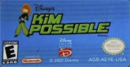 Top of cartridge artwork for Kim Possible: Revenge of Monkey Fist on the Nintendo Game Boy Advance.