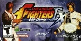 Top of cartridge artwork for King of Fighters EX: Neo Blood on the Nintendo Game Boy Advance.