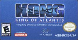 Top of cartridge artwork for Kong - King In Atlantis on the Nintendo Game Boy Advance.
