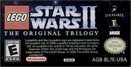 Top of cartridge artwork for Lego Star Wars 2 - The Original Trilogy on the Nintendo Game Boy Advance.