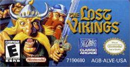 Top of cartridge artwork for Lost Vikings, The on the Nintendo Game Boy Advance.