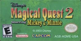Top of cartridge artwork for Magical Quest 2 Starring Mickey And Minnie on the Nintendo Game Boy Advance.