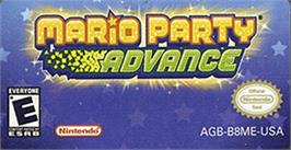 Top of cartridge artwork for Mario Party Advance on the Nintendo Game Boy Advance.
