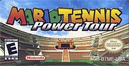Top of cartridge artwork for Mario Tennis: Power Tour on the Nintendo Game Boy Advance.