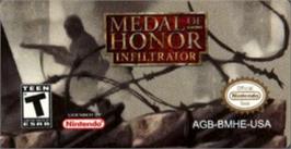 Top of cartridge artwork for Medal of Honor: Infiltrator on the Nintendo Game Boy Advance.