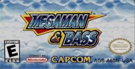 Top of cartridge artwork for Mega Man & Bass on the Nintendo Game Boy Advance.