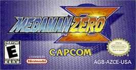 Top of cartridge artwork for Mega Man Zero on the Nintendo Game Boy Advance.